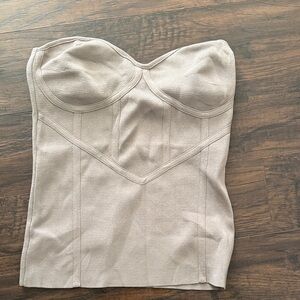 Zara Cream Bandeau Bustier